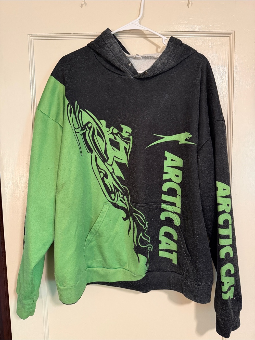 Arctic Cat Black & Lime Green Graphic Hoodie